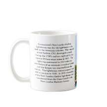 新しいロンドン港の灯台、コネチカットのマグ