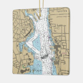 新しいロンドンCTチャート セラミックオーナメント (左)