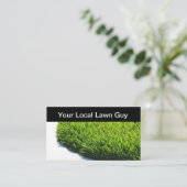 新しいローカル造園と芝生サービス 名刺 (スタンド正面)