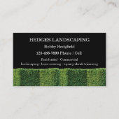 新しいローカル造園サービス名刺 名刺 (正面)