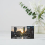 新しい一日が始まる美しい日の出に励まされ、前向きな気持ちでスタートしよう！ 名刺 (スタンド正面)