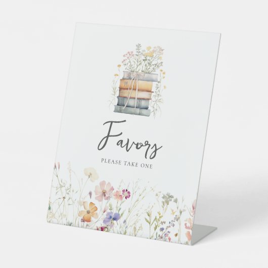 新しい一章が花の本の好みを始める 台座サイン (正面)