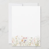 新しい一章が花の赤ちゃんシャワーを始める サンキューカード (裏面)