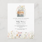 新しい一章が花の赤ちゃんシャワーを始める ポストカード (正面)