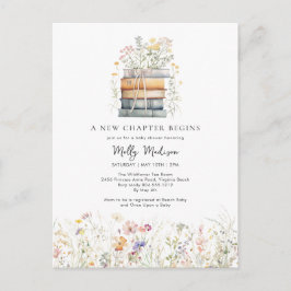 新しい一章が花の赤ちゃんシャワーを始める ポストカード