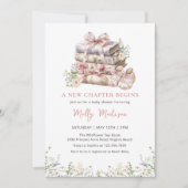 新しい一章が花の赤ちゃんシャワーを始める 招待状 (正面)