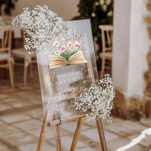 新しい一章が赤ちゃんのシャワーを始めようとしている アクリルサイン