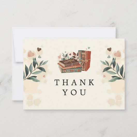 新しい一章が赤ちゃんのシャワーを始めようとしている サンキューカード (正面)