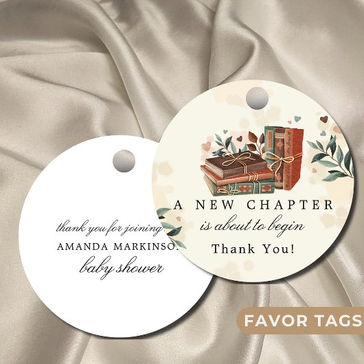 新しい一章が赤ちゃんのシャワーを始めようとしている フェイバータグ