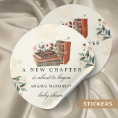 新しい一章が赤ちゃんのシャワーを始めようとしている ラウンドシール