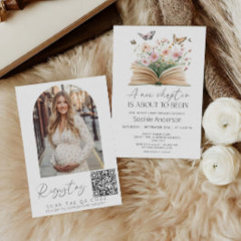 新しい一章が赤ちゃんのシャワーを始めようとしている 招待状