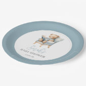 新しい一章が赤ちゃんのシャワー少年を始める ペーパープレート (アングル)