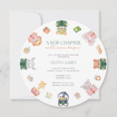 新しい一章が間もなく赤ちゃんシャワーを始める 招待状 (正面)