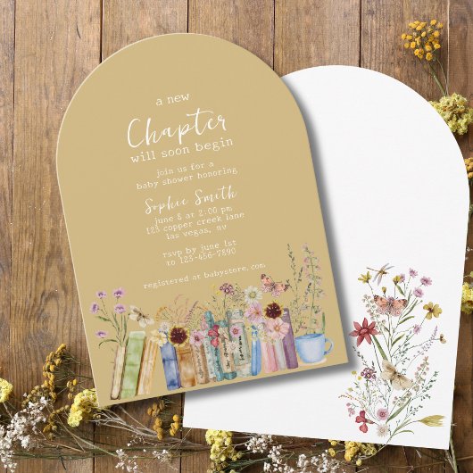 新しい一章が間もなく赤ん坊のシャワーを始める 招待状