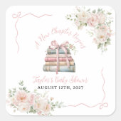 新しい一章で赤ん坊のシャワーが始まる スクエアシール (正面)