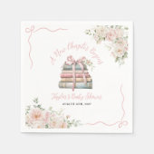 新しい一章で赤ん坊のシャワーが始まる スタンダードカクテルナプキン (正面)