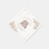 新しい一章で赤ん坊のシャワーが始まる スタンダードカクテルナプキン (角)