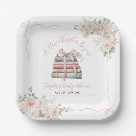 新しい一章で赤ん坊のシャワーが始まる ペーパープレート