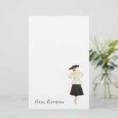 新しい一見-ファッションのTresのシックな静止した 便箋 (スタンド正面)