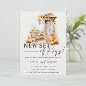 新しい一連の鍵引っ越し祝いパーティーパーティー 招待状 (スタンド正面)