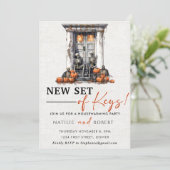 新しい一連の鍵引っ越し祝いパーティーパーティー 招待状 (スタンド正面)