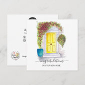 新しい不動産屋さん実在のおめでとう シーズンカード (正面/裏面)