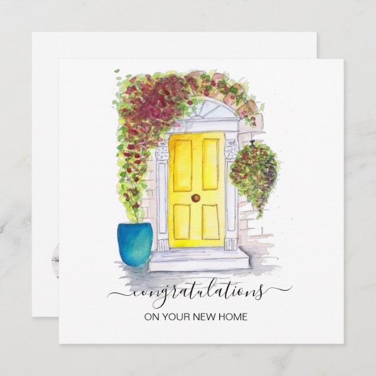 新しい不動産屋さん実在のおめでとう シーズンカード (正面/裏面)