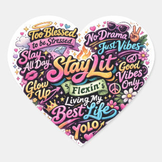 新しい世代のステッカー ハートシール