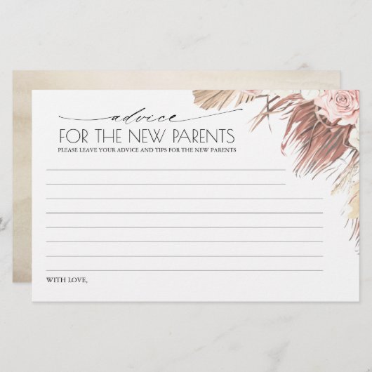 新しい両親とママのアドバイス (正面/裏面)