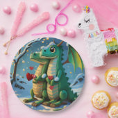 新しい中国の辰年カップル ペーパープレート (パーティー)