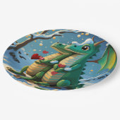 新しい中国の辰年カップル ペーパープレート (アングル)