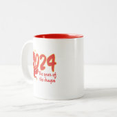 新しい中国の辰年キッズ〔占星術の〕十二宮図プレゼント ツートーンマグカップ (正面左)