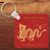 新しい中国の辰年ファミリ名2024 キーホルダー (正面)