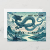 新しい中国の辰年 シーズンポストカード (正面/裏面)