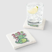 新しい中国の辰年 ストーンコースター (横)