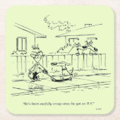 新しい乗り物 スクエアペーパーコースター (正面)