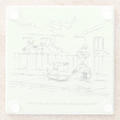 新しい乗車 ガラスコースター (裏面)