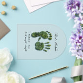 新しい乳児ハンドフットプリント アクリル招待状 (インサイチュ (ウェディング))