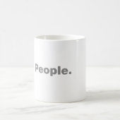 新しい人々。 コーヒーマグカップ (中央)