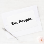 新しい人々。 長方形シール (封筒)