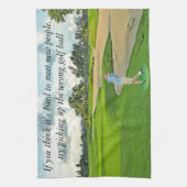 新しい人に会うのは懸命だ キッチンタオル (縦)