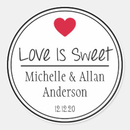 新しい人は愛が甘い。そしてミセス（赤/黒） ラウンドシール