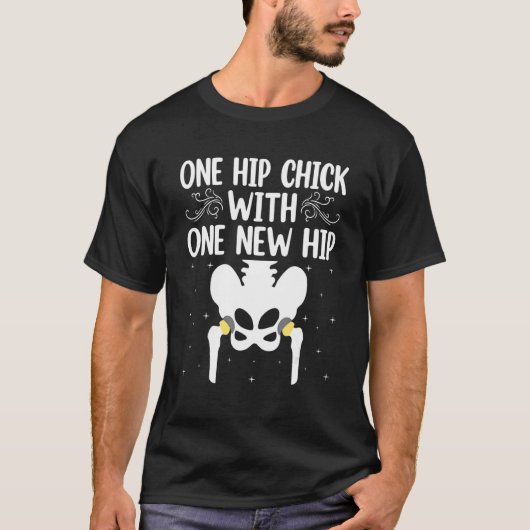 新しい人工股関節の女の子 片方のヒップ Tシャツ (正面)