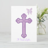 新しい人生の洗礼招待状 - オーダーメイド 招待状 (スタンド正面)