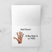 新しい仕事おめでとう カード (内部)