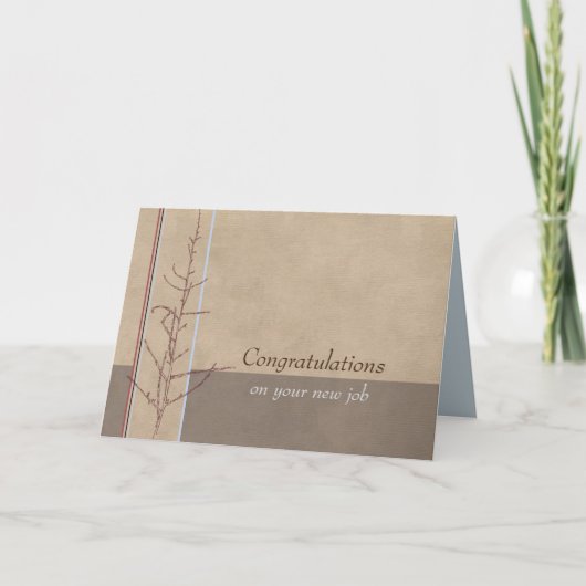 新しい仕事おめでとう カード (正面)