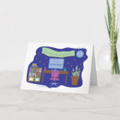 新しい仕事おめでとう |デスクシーンカード カード (正面)