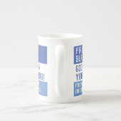 新しい仕事がうまくいくように – ボーンチャイナマグカップ (裏面)