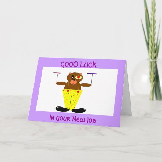 新しい仕事で頑張ろう カード (正面)