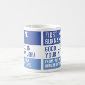 新しい仕事で頑張ろう コーヒーマグカップ (中央)